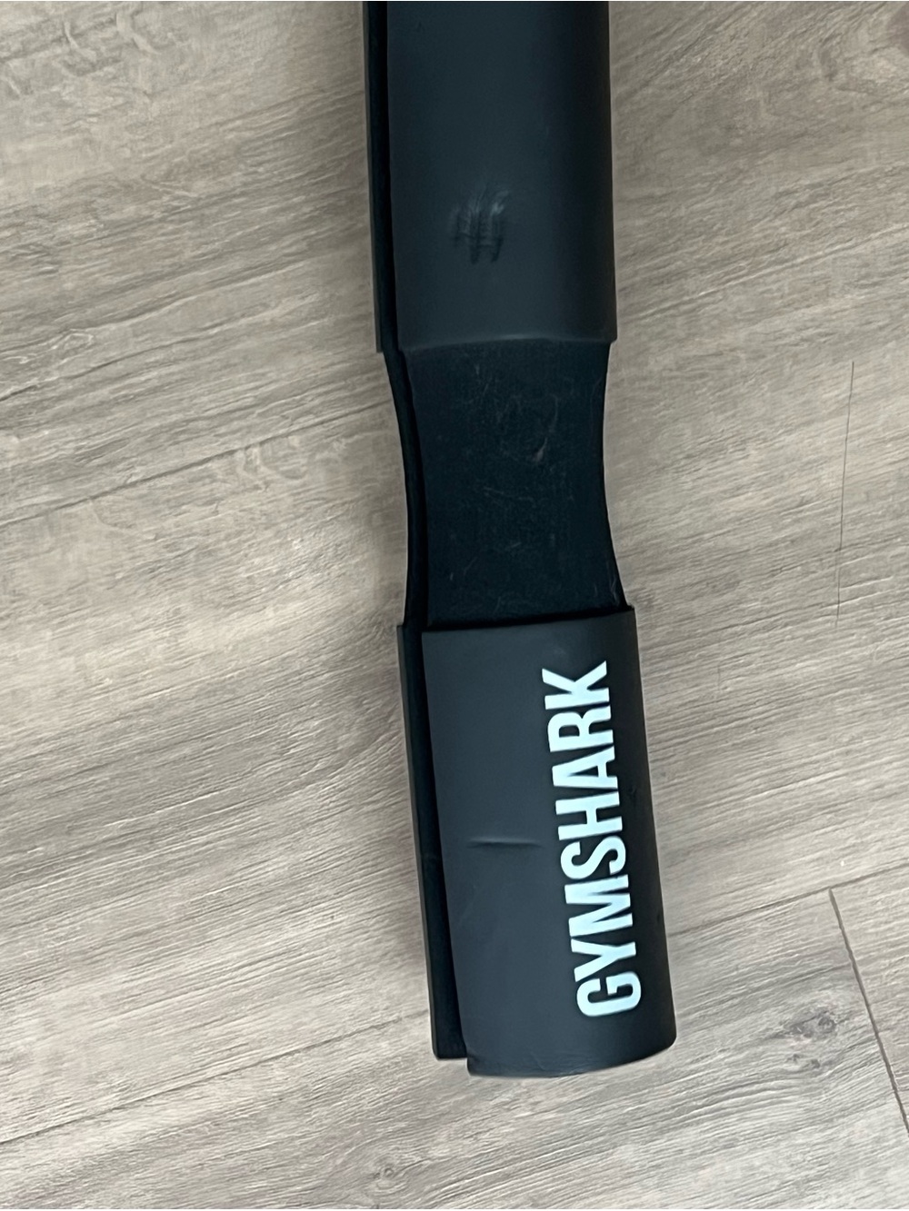 Gymshark Black Workout Resistance Band with White Logo